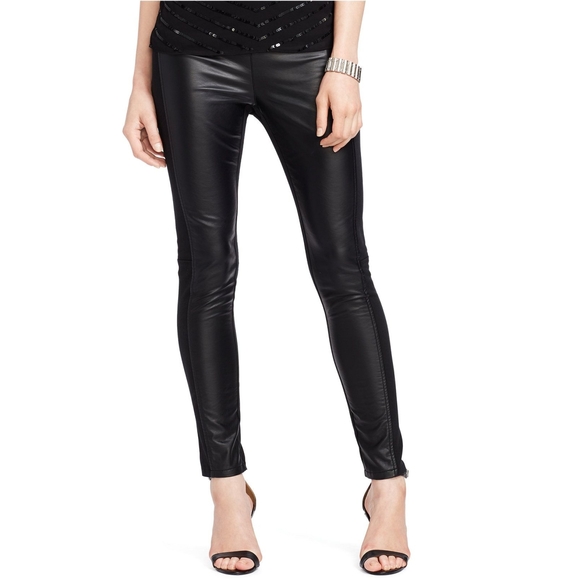 Lauren Ralph Lauren Pants - Ralph Lauren Vegan Leather High Waist Pants